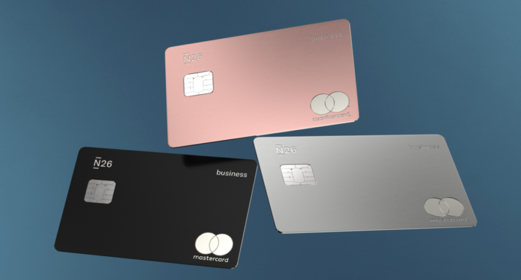 N26 柏林新創網路銀行卡片與 App 畫面